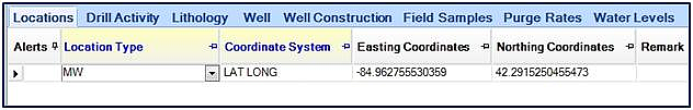 Importing Coordinates to a Location