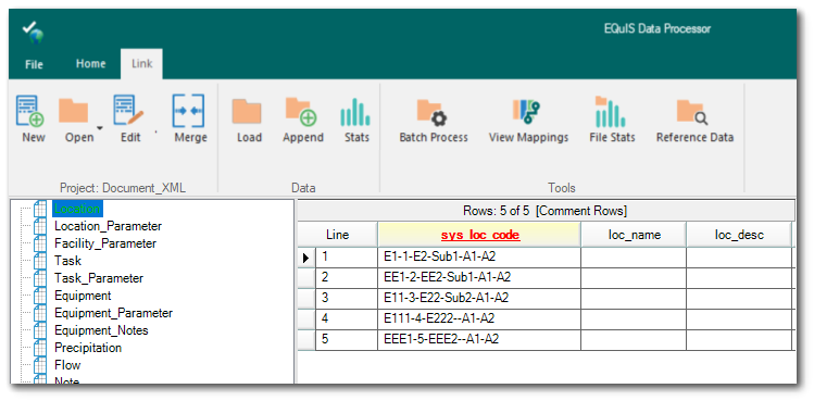 EDP_Link-XML-Example-Output