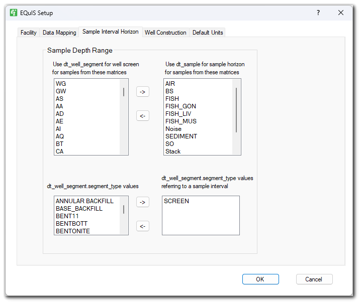 EI-EQuIS_Setup-Sample_Interval_Horizon_Tab