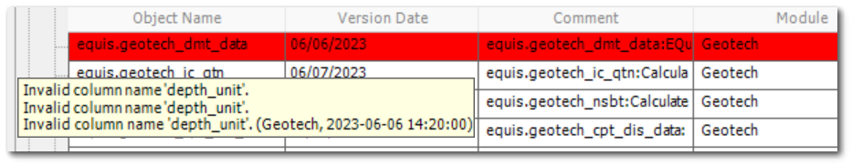 Geo-Schema-Error